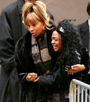 lil kim at biggie's funeral.